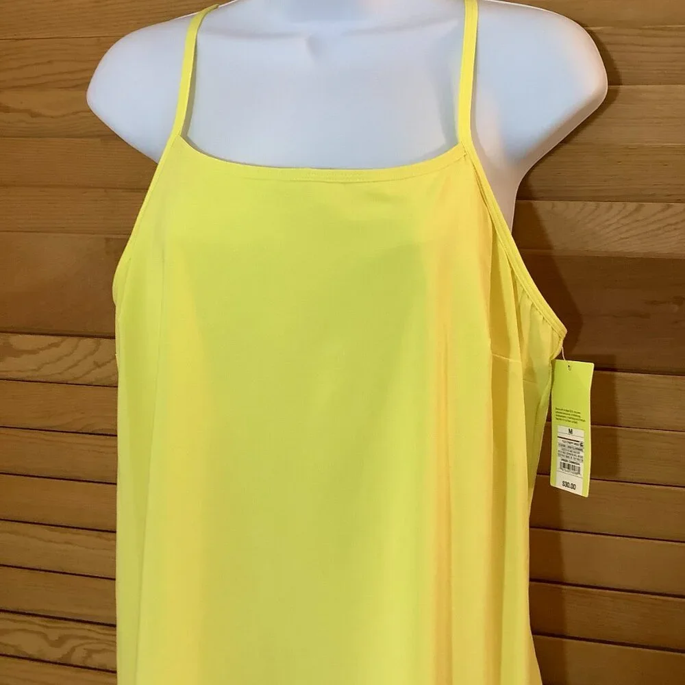 Strappy Dress /Jumper / Skort Medium Yellow Straps Pockets NWT. Target